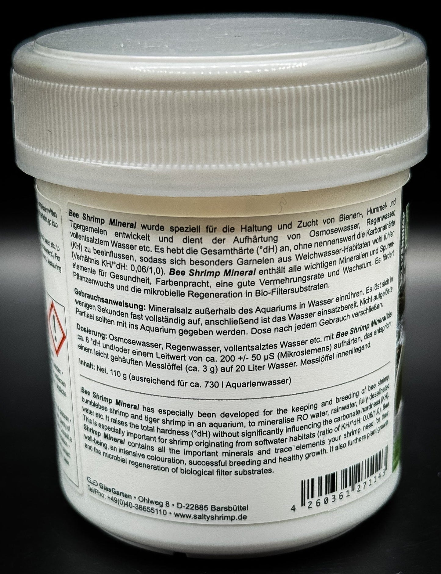 SaltyShrimp Bee Shrimp Mineral GH+ 110 g