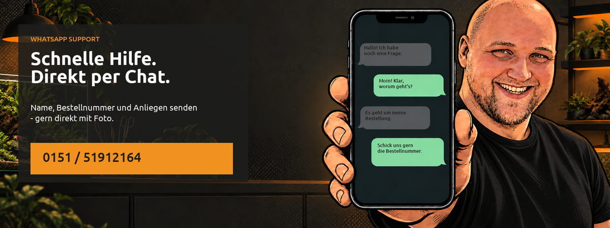 Support per WhatsApp bei Shrimpkutter.de